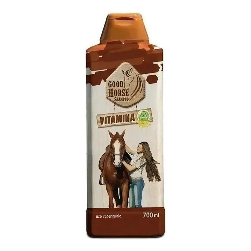2X Shampoo Cabelos Fortes Cavalo Good Horse Vitamina A 700Ml