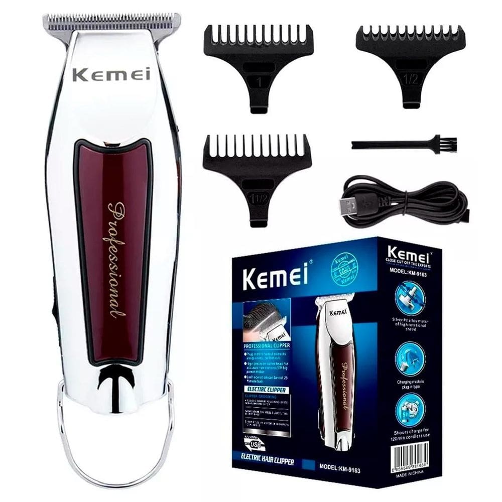 Maquina Kemei Digital Profissional Para Barbeiro