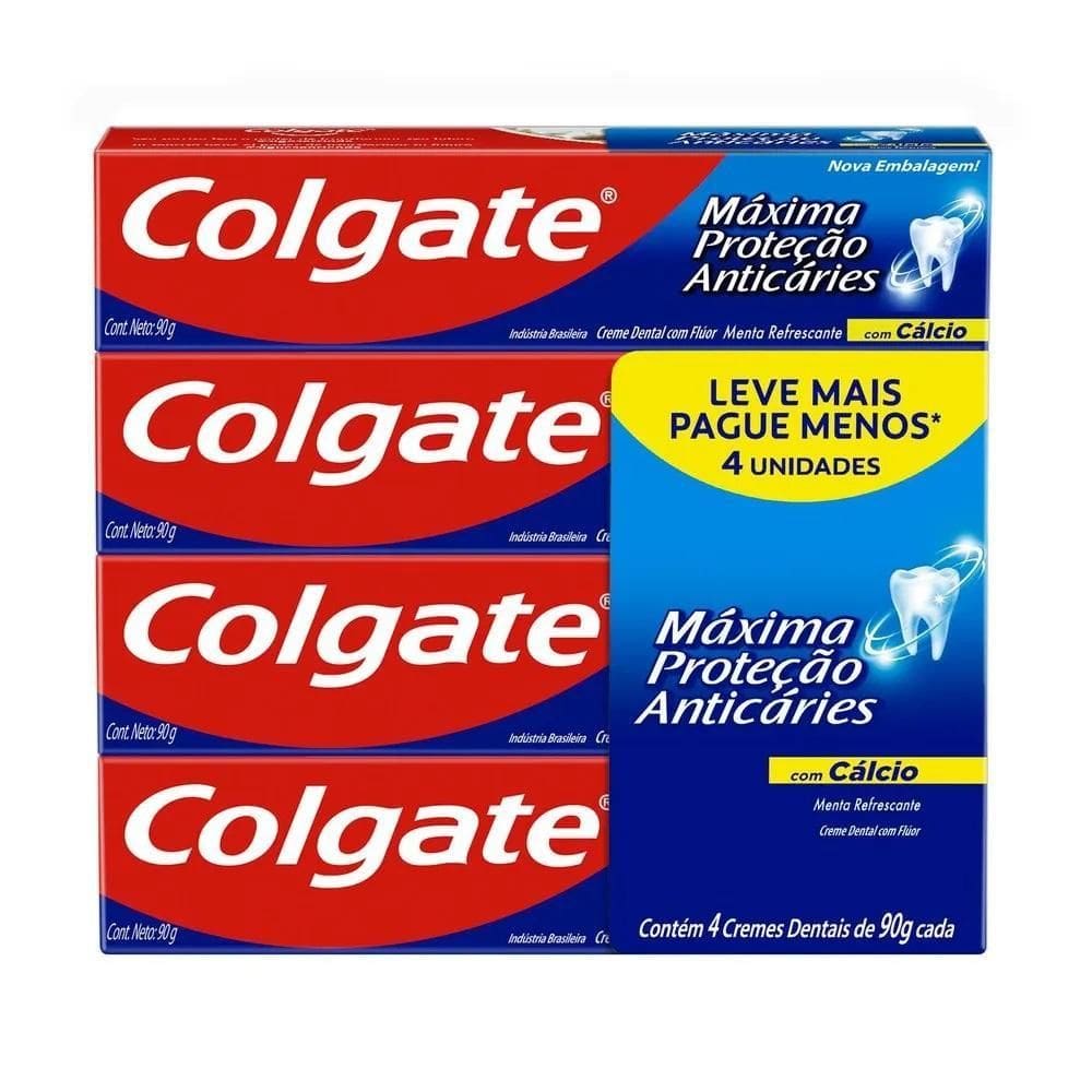 Pasta De Dentes Colgate Leve Mais Pague Menos 90 G Com 4 Un.