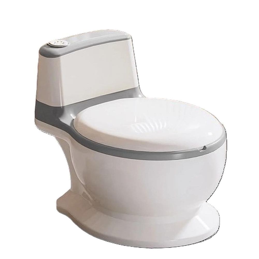 Troninho Simulador Privadinha Vaso Penico Infantil - Cinza