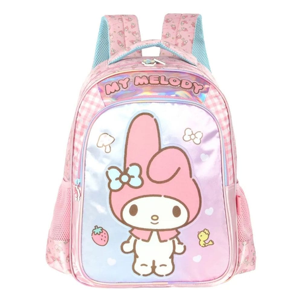 Mochila Escolar Costas My Melody Hello Kitty Infantil