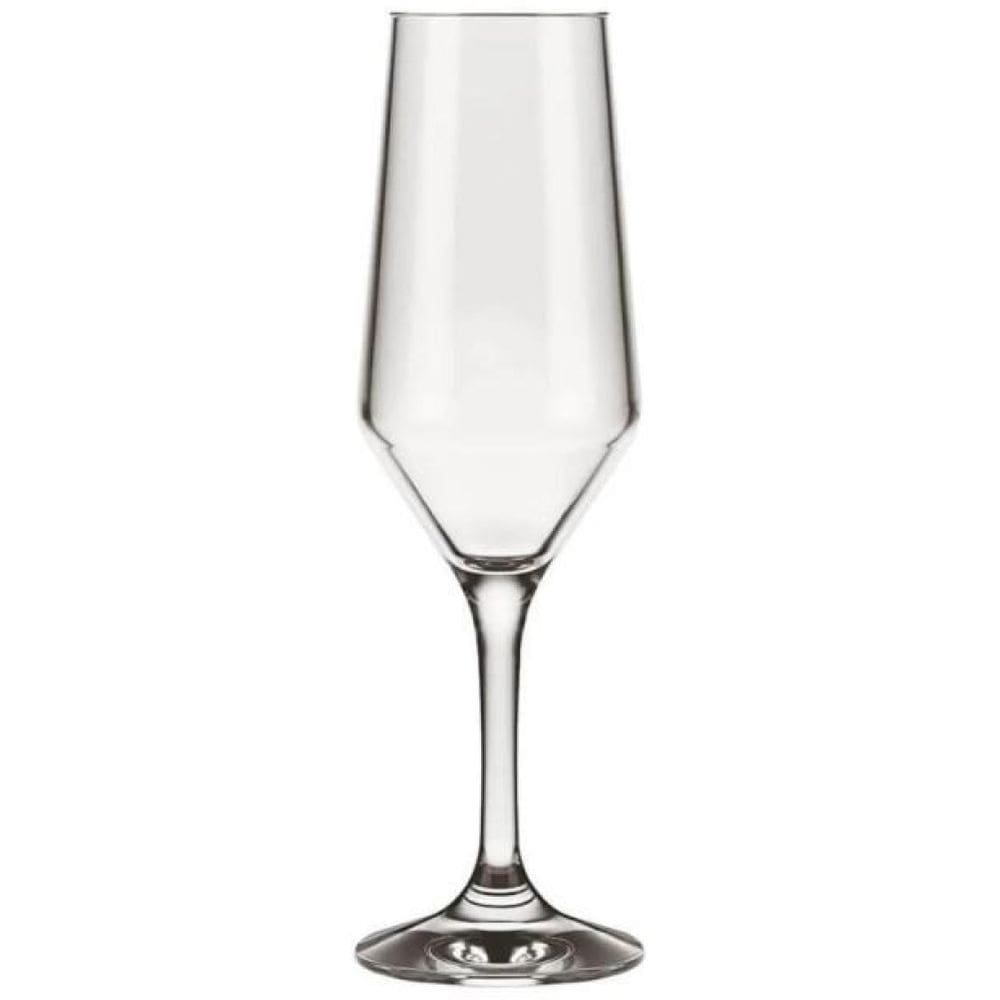 Kit 2 Taças Champagne Cristal Buffet Vidro Liso 186 Ml Nadir