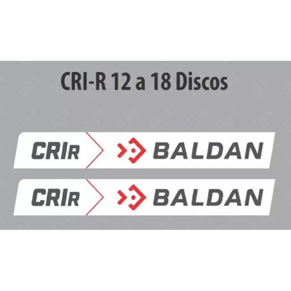 Kit Adesivos Baldan Grade Cri-R 12 A 18 Discos