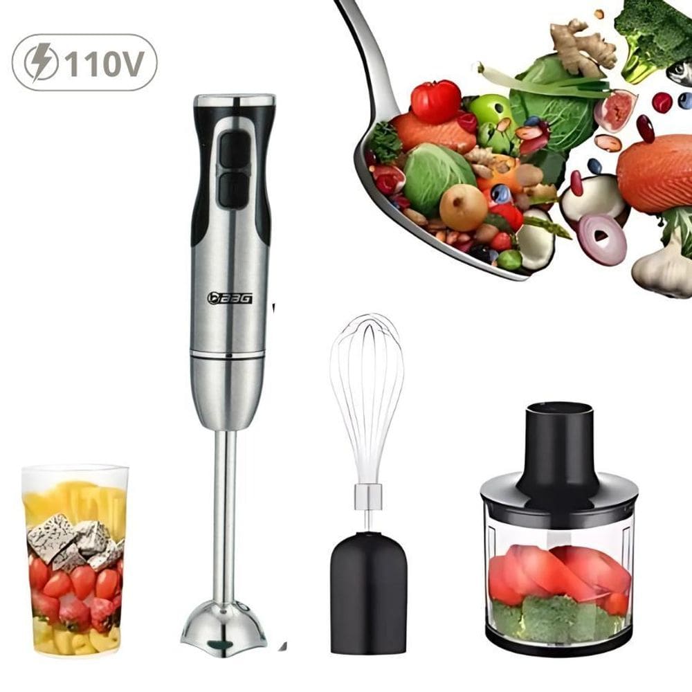 Mixer Turbo 4 Em 1 Preto 110V - Potente E Multifuncional