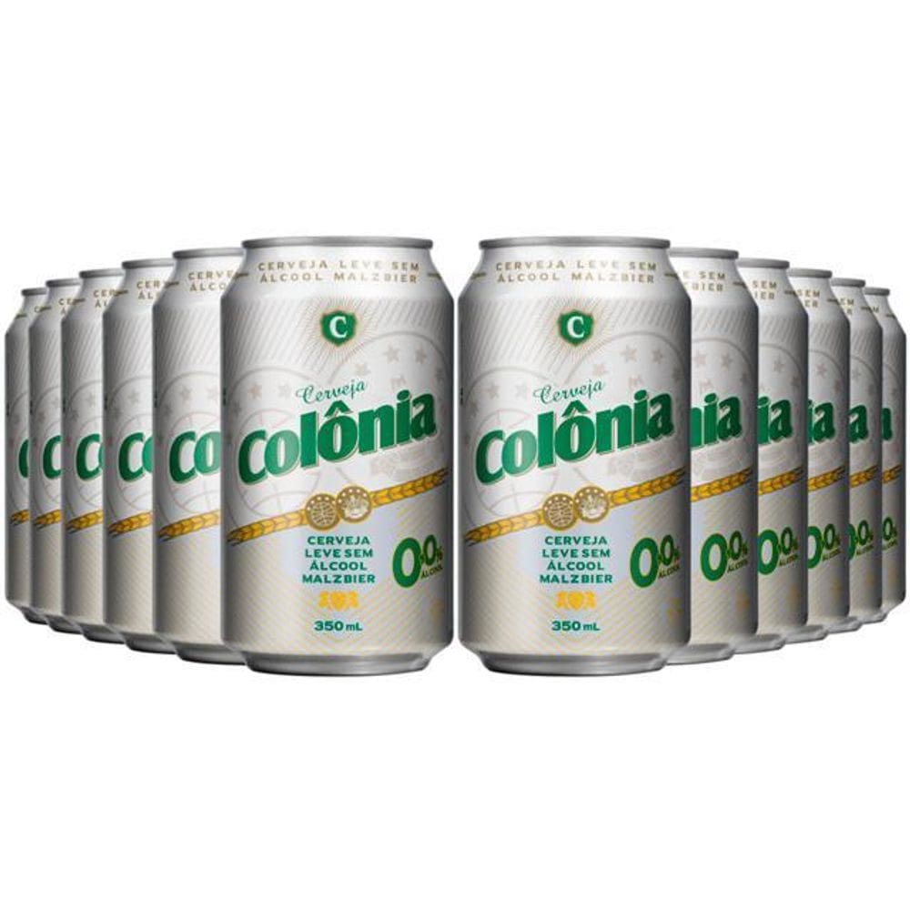 Cerveja Sem Álcool Malzbier Colônia - 350Ml -12 Un