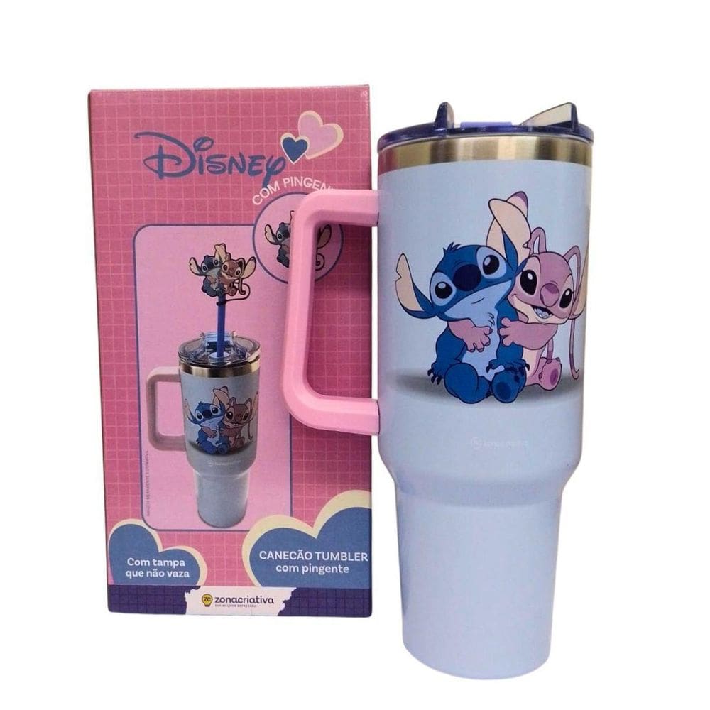 Canecão Térmico Tumblr Stitch Namorados - 1,15L