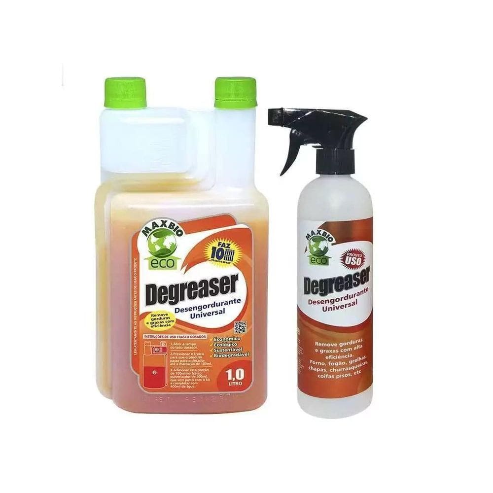 Kit Degreaser Eco Desengordurante Com Pulverizador 1L Maxbio