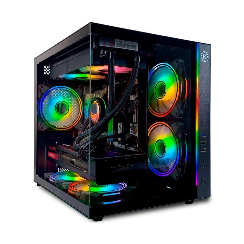 Gabinete Gamer Kalkan Midgard Rgb Micro Atx Aquário Preto