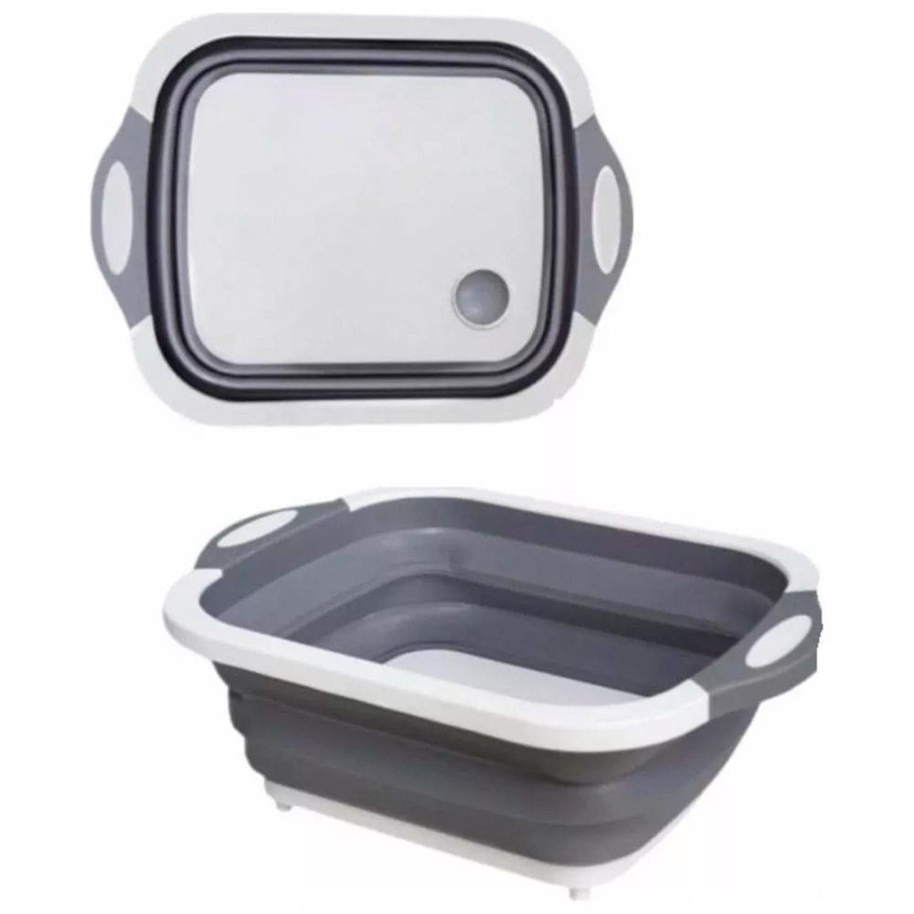 Tábua Corte Bowl Multiuso Dobrável 3 Em 1 Armazene Lave E