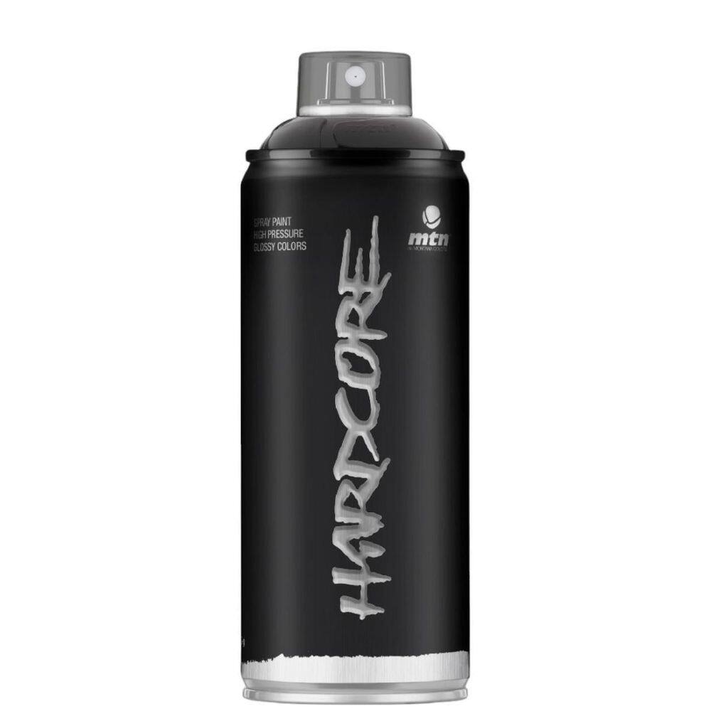 Tinta Spray Hardcore Preto Acetinado 400Ml Mtn