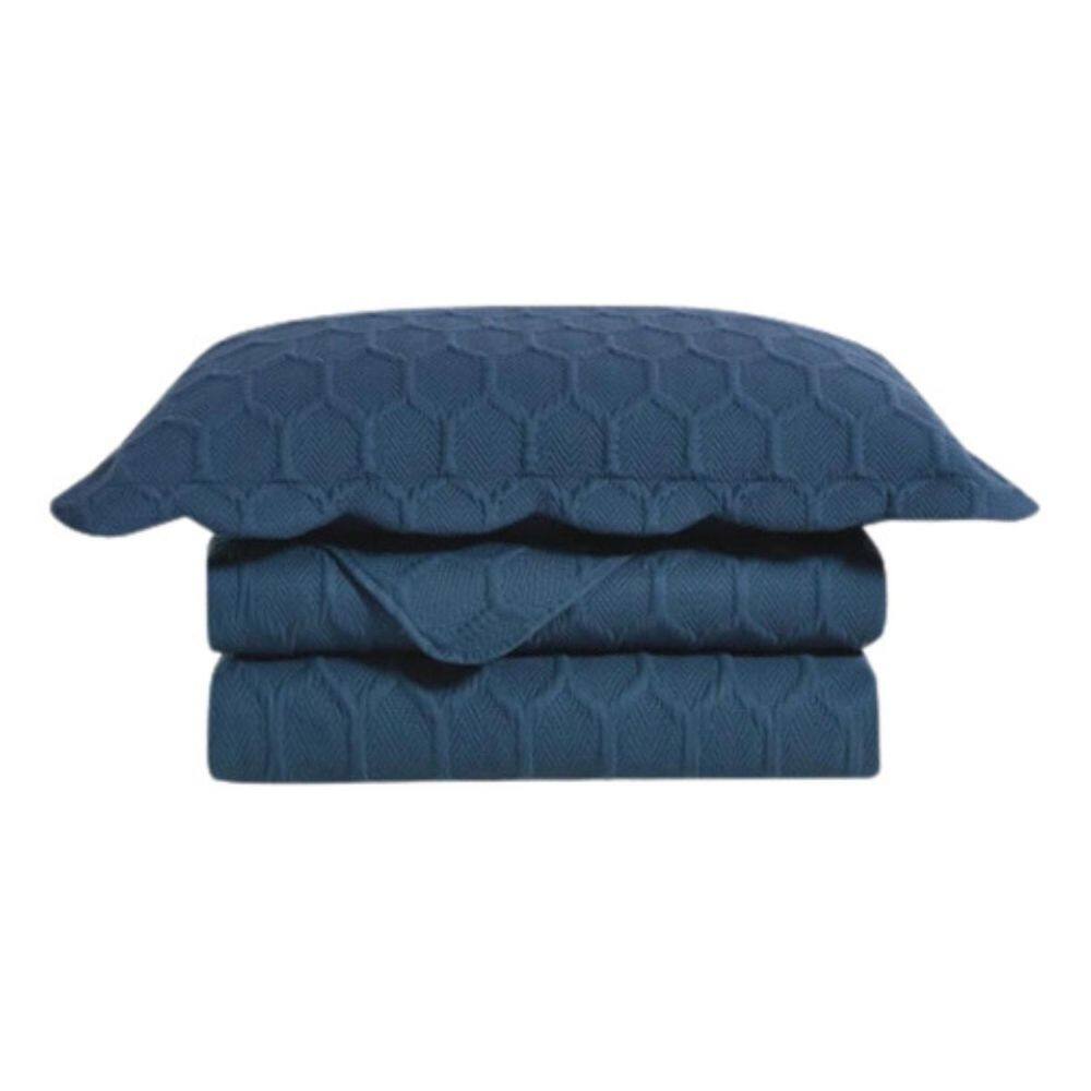 Colcha Ilusion Favo Casal 220X240 Marinho Camesa