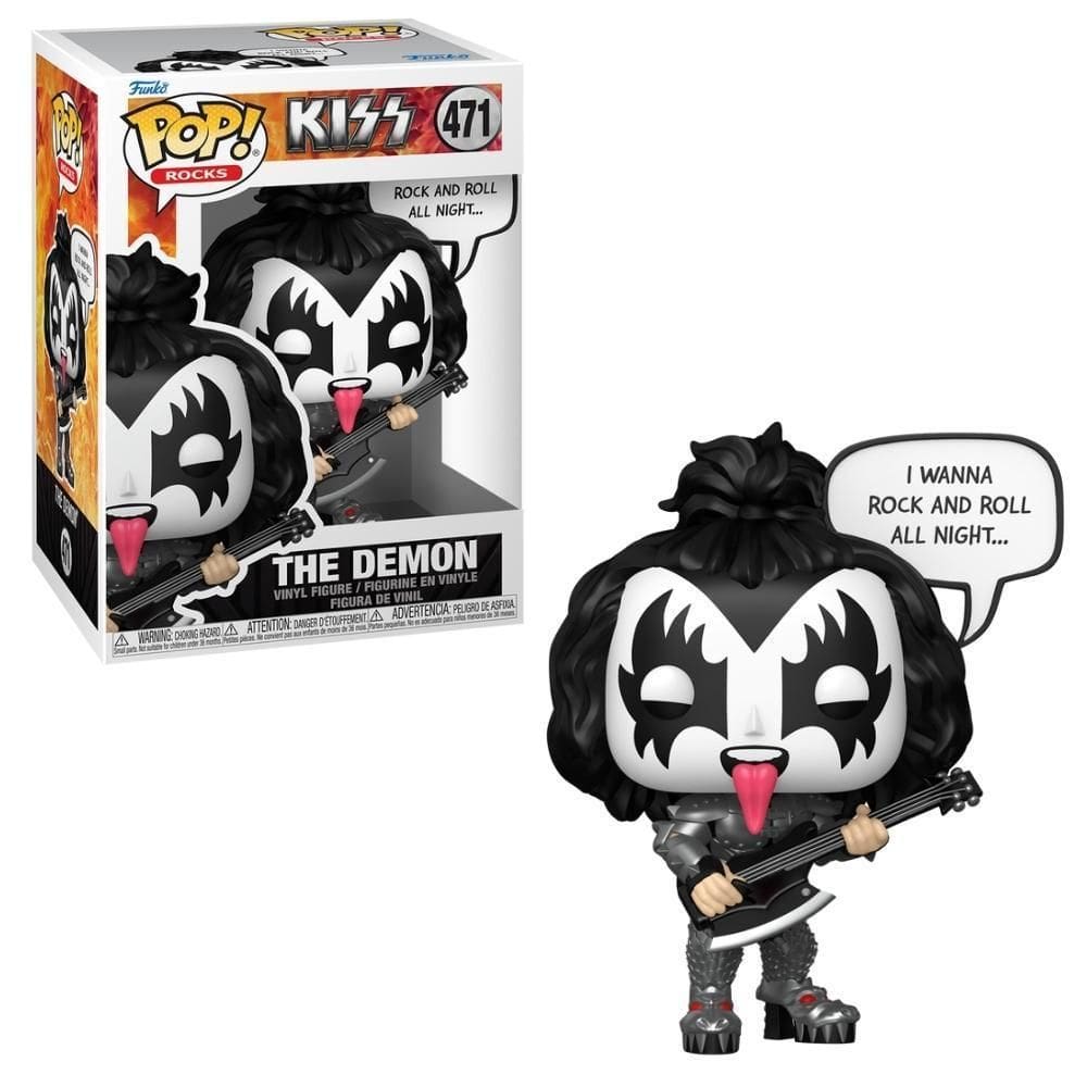 Boneco Funko Pop Rocks Kiss - Gene Simmons  The Demon