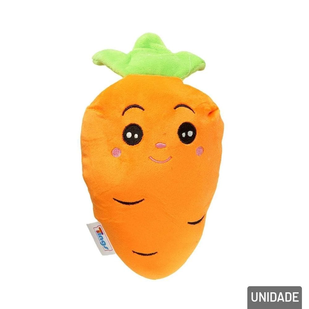 Cenoura De Pelúcia Páscoa 20Cm Laranja