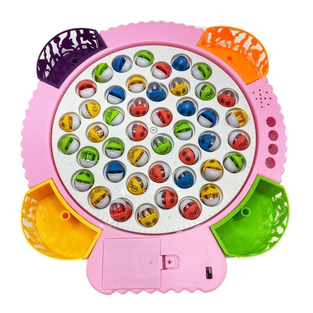 Brinquedo Pesca Peixe Infantil Elétrico Musical Giratório