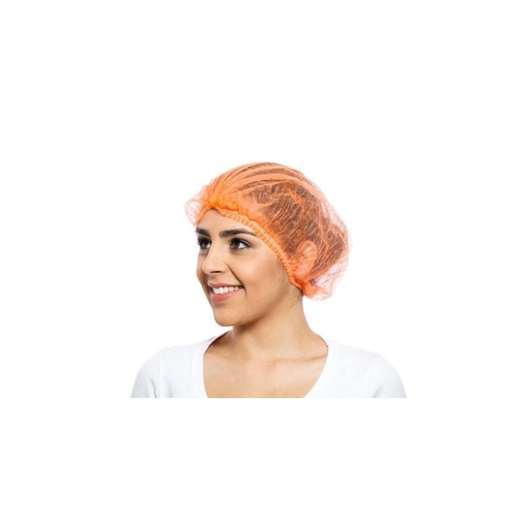 Touca Descartável Tnt C/100Un - Laranja