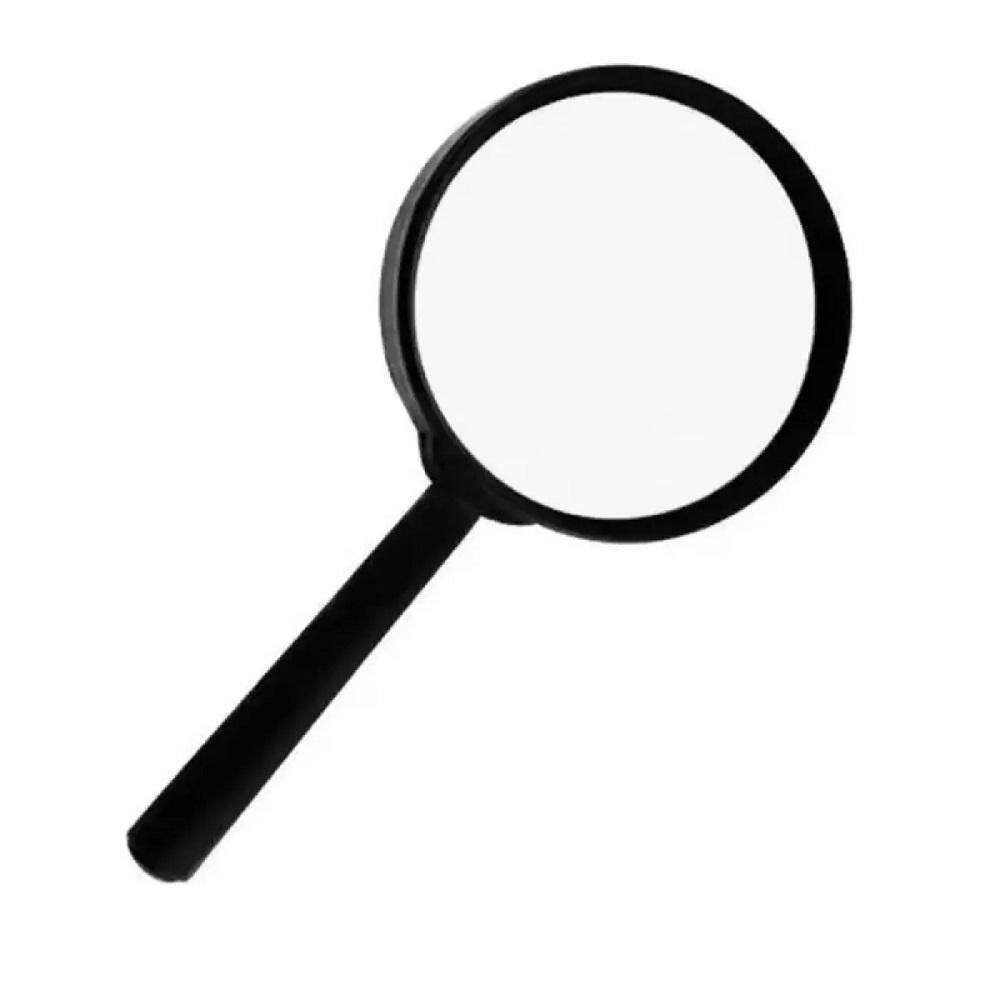 Lupa Manual 90Mm Aumento Grande 5X Lente Leitura Estetica
