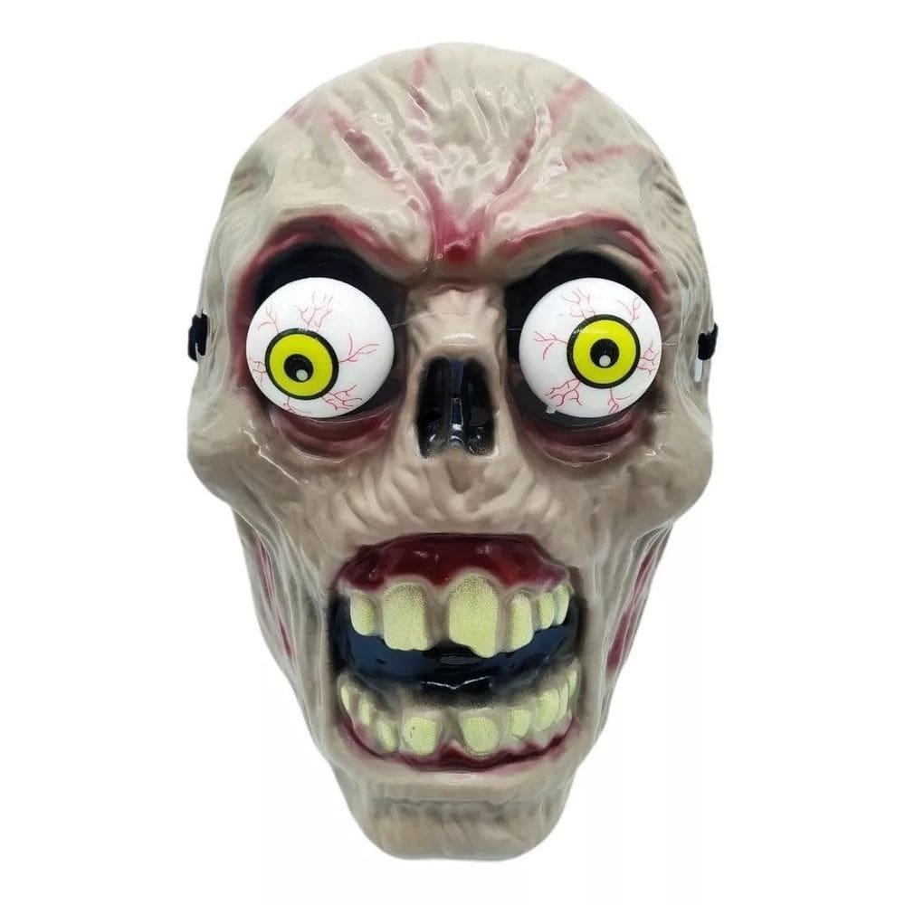 Mascara Halloween Zumbi Zoião Com Led