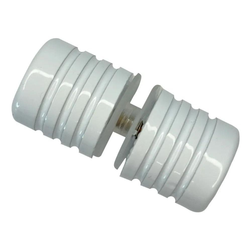 Puxador Para Box E Porta De Vidro Blindex Branco Frisado