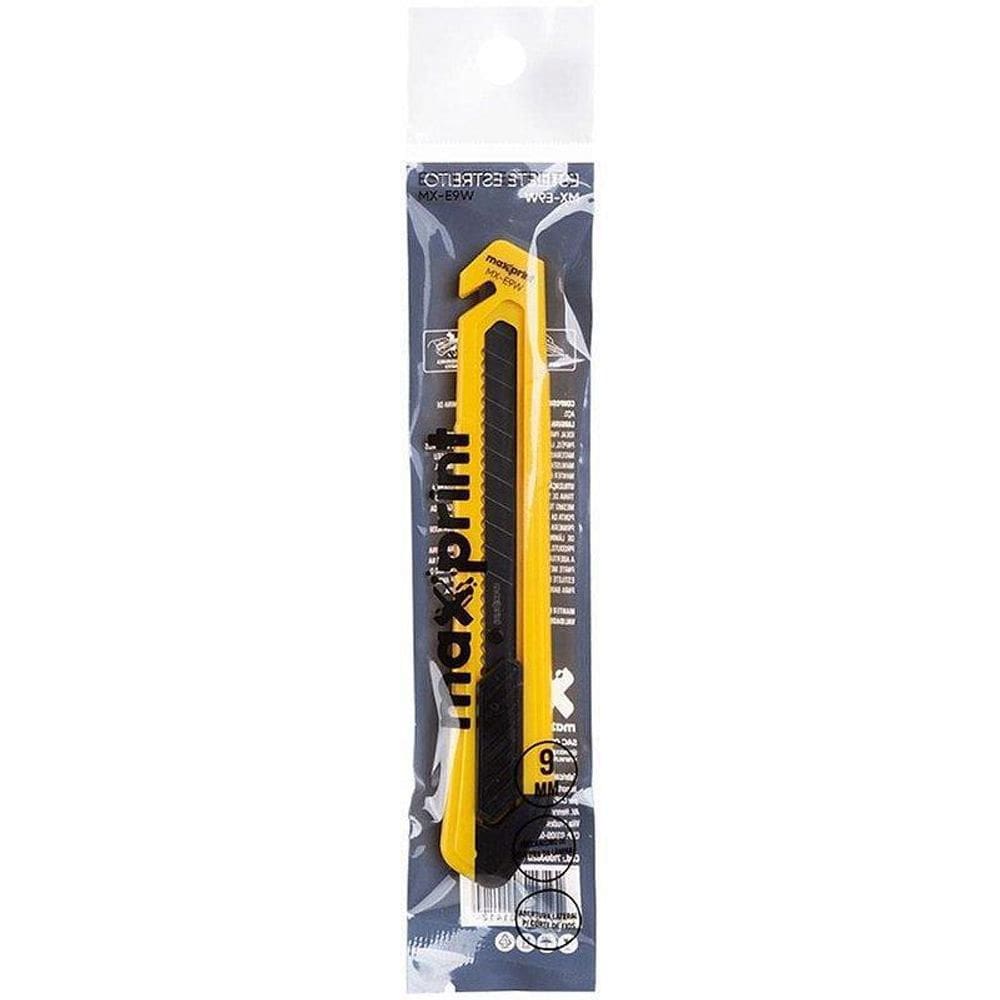 Estilete Estreito Mx-E9W 9Mm Amarelo