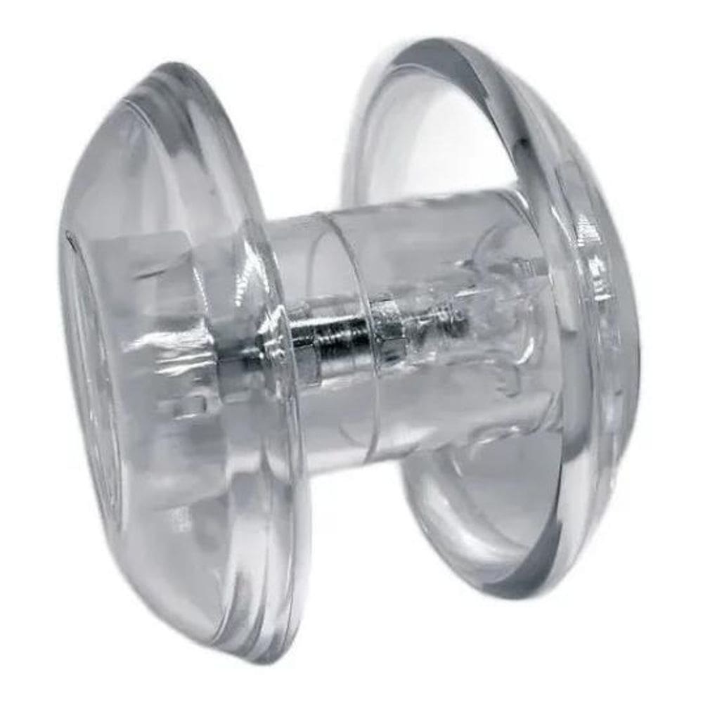 Puxador Redondo Um Fu Incolor/Transparente