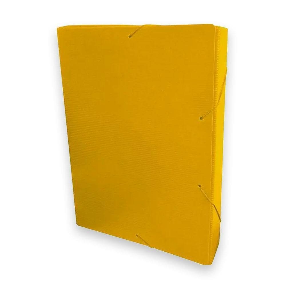 Pasta Aba Elástico Ofício 2Cm Amarela Dello