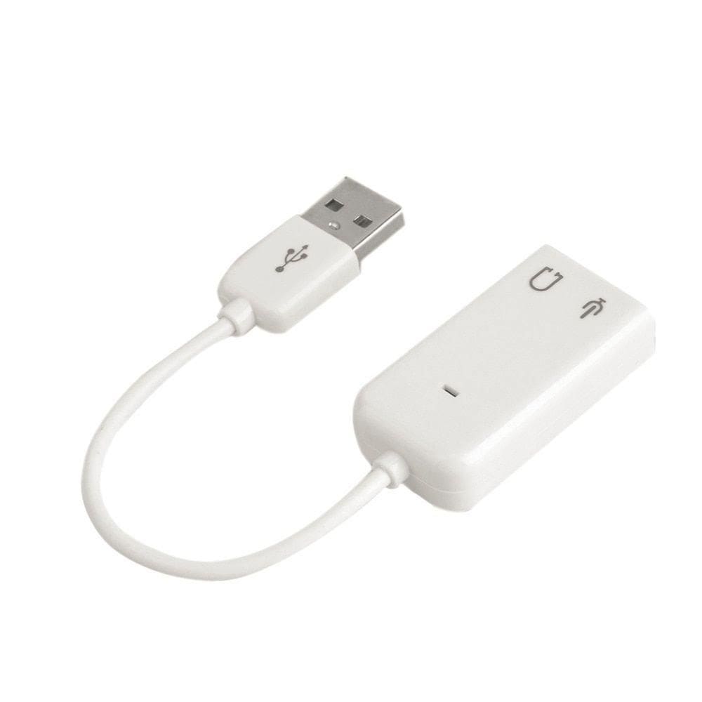 Adaptador Placa De Som Externa Usb 7.1 Fone E Microfone