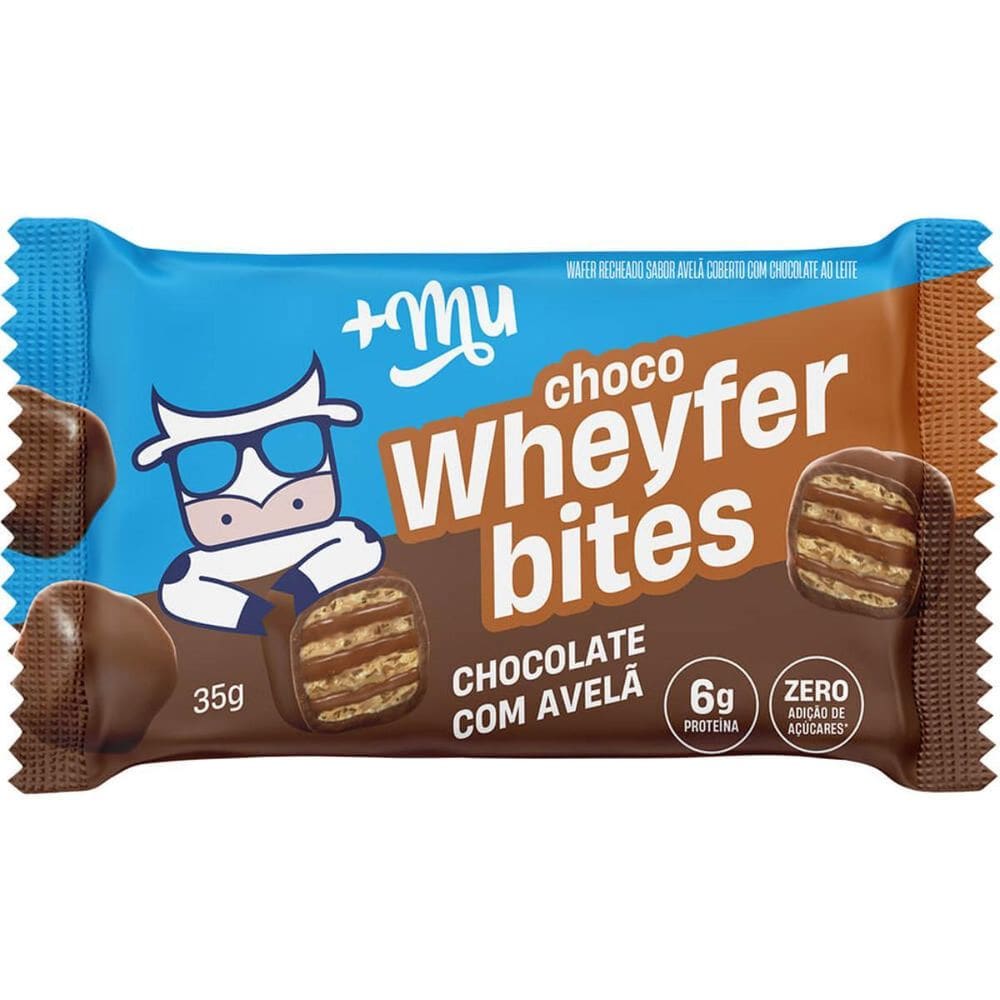 Protein Choco Wheyfer Bite Sabor Chocolate Com Avela 35G +Mu