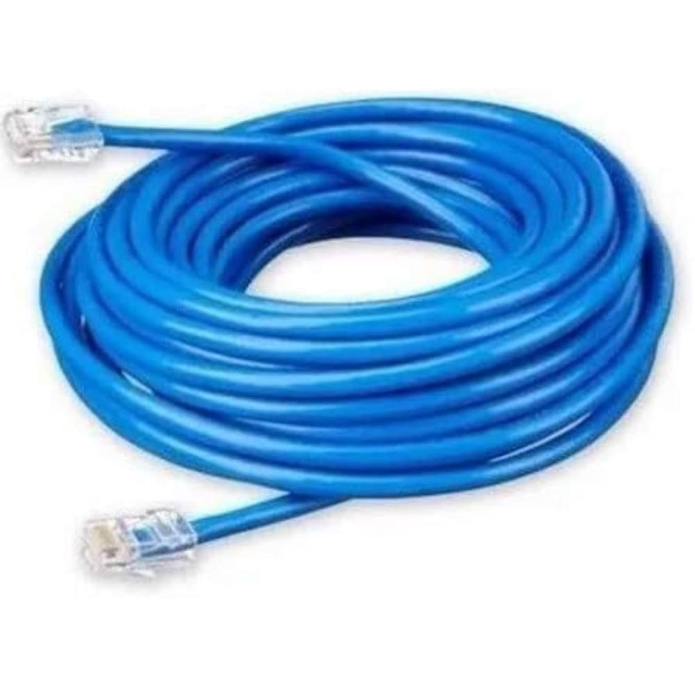 Cabo De Rede 25 Metros Cat 5 Azul Internet Montado