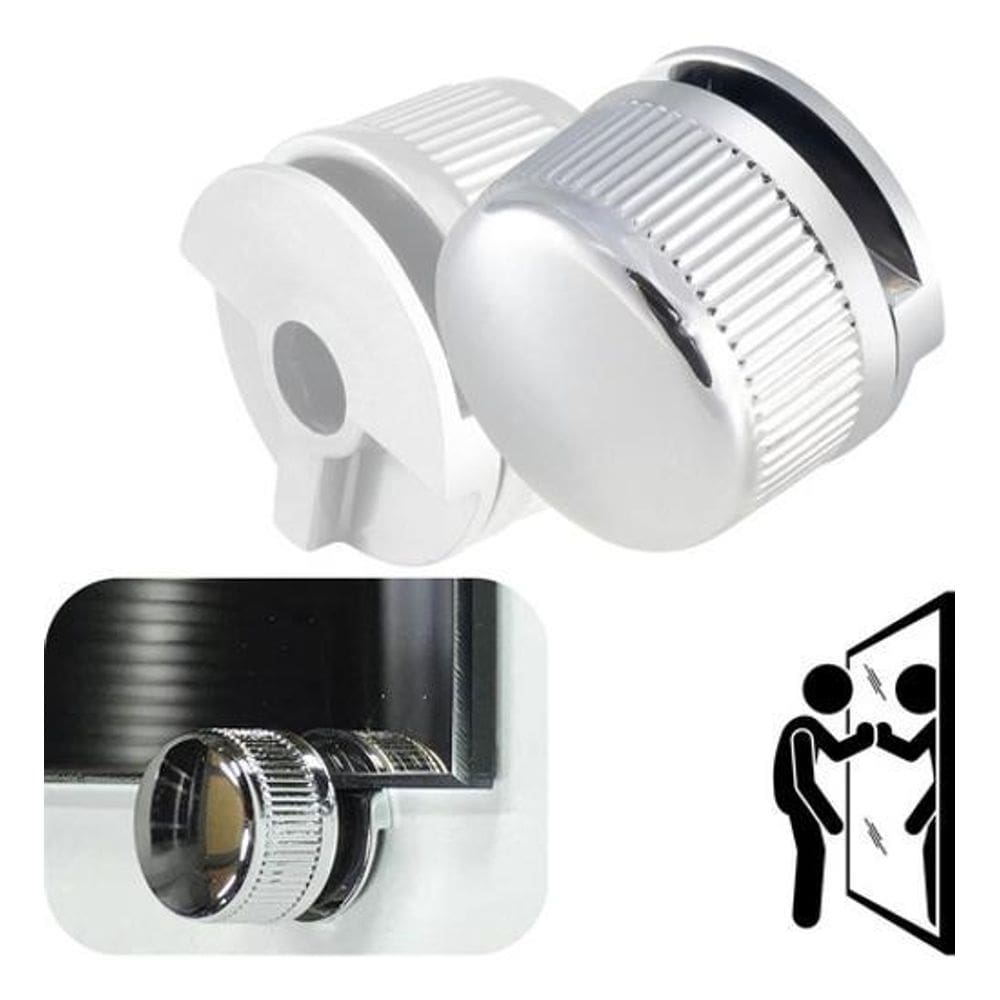 10 Botões Francês Suporte Aço P Espelho Botão Fixador Metal