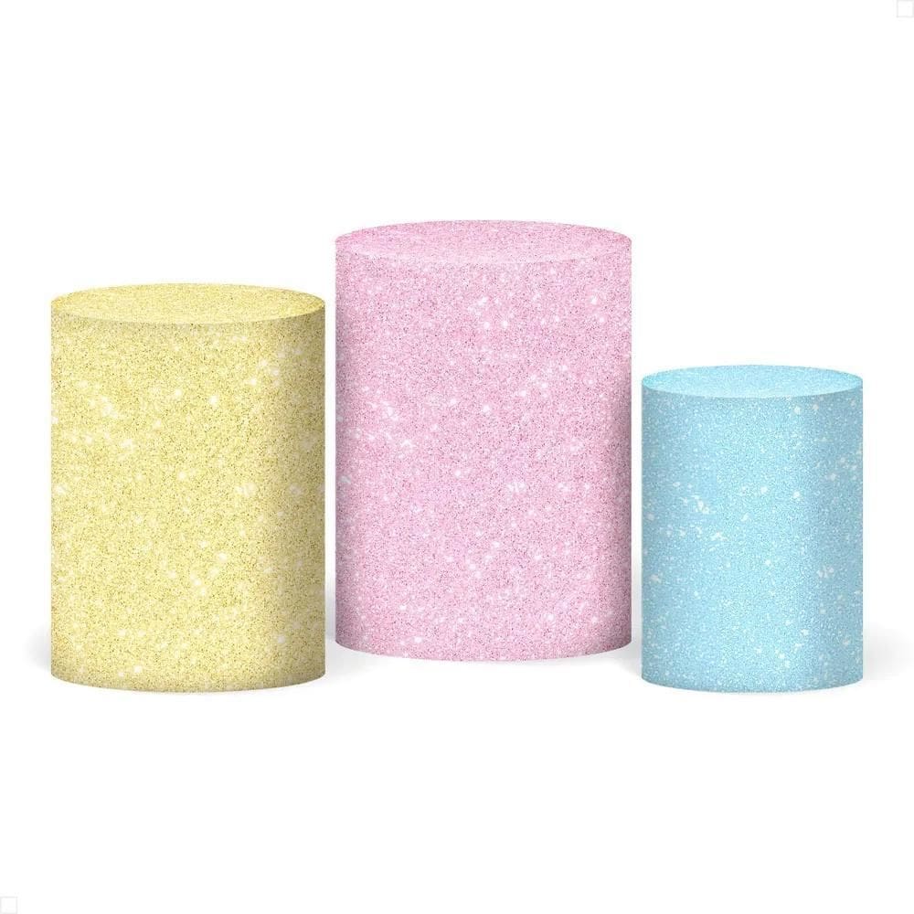 Trio Capas Cilindro Sublimado Glitter Veste Fácil Candy Colo