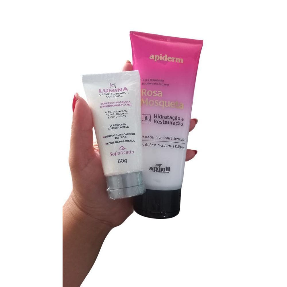 Hidratante Corpo E Clareador Íntimo Virilha De Rosa Mosqueta