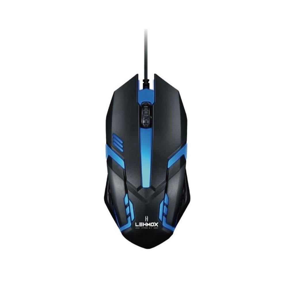 Mouse Gamer Com Fio Usb Lehmox Led Rgb Design 1,35M 1200