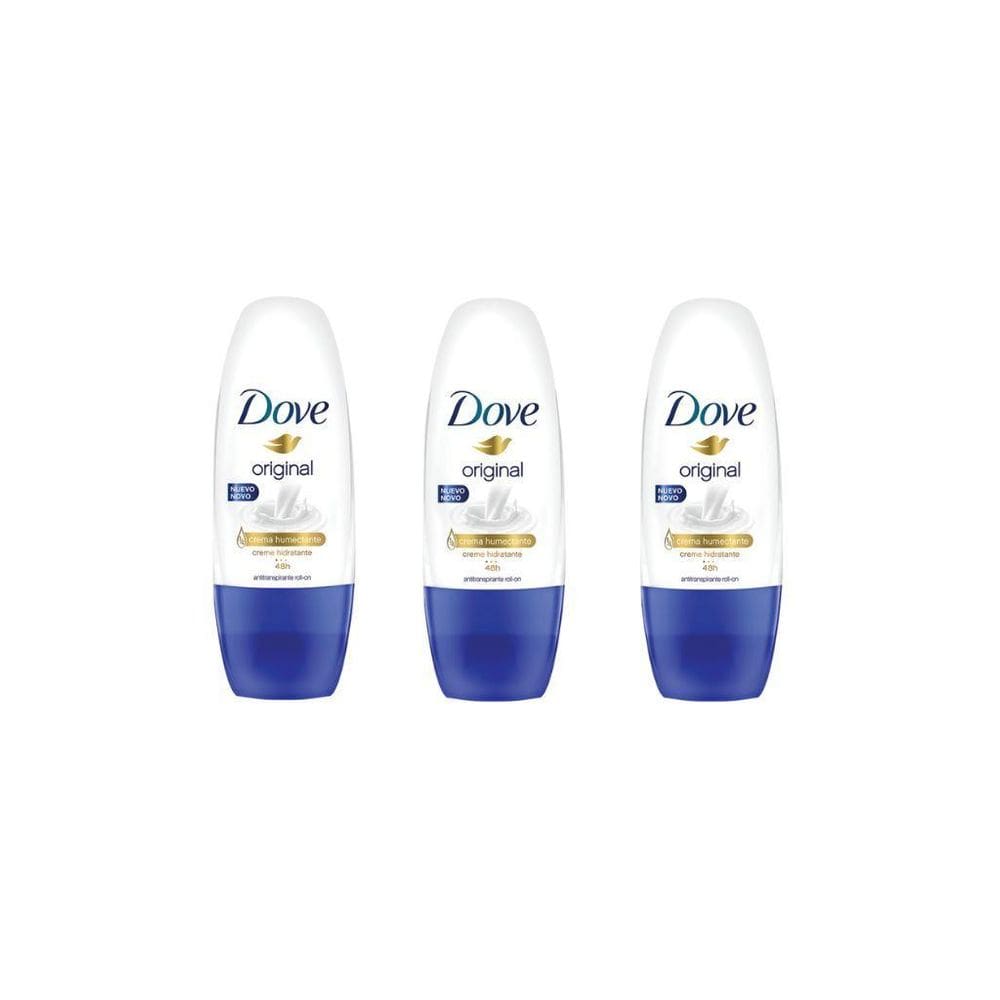 Desodorante Dove Rollon Feminino  30Ml- Kit C/3Un