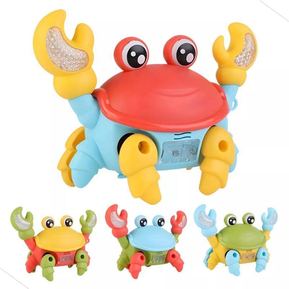 Caranguejo Fujão Dançante Som Luz Movimento Interativo Jogo