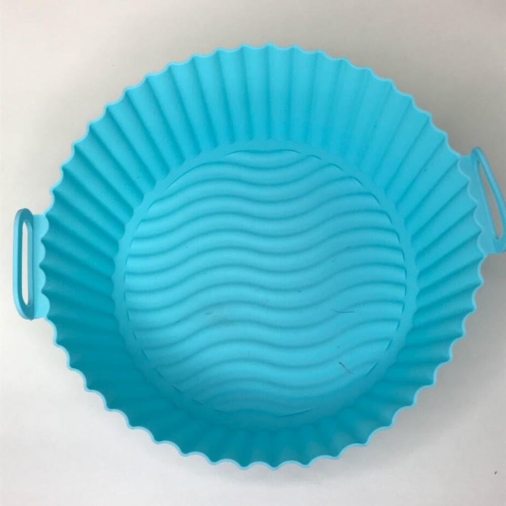 Assadeira De Silicone Para Air Fryer 23,5Cm Reutilizável