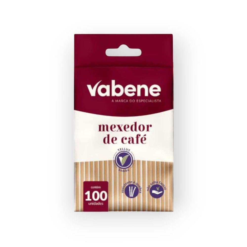 Mexedor De Cafe Bambu Com 100Un - Vabene
