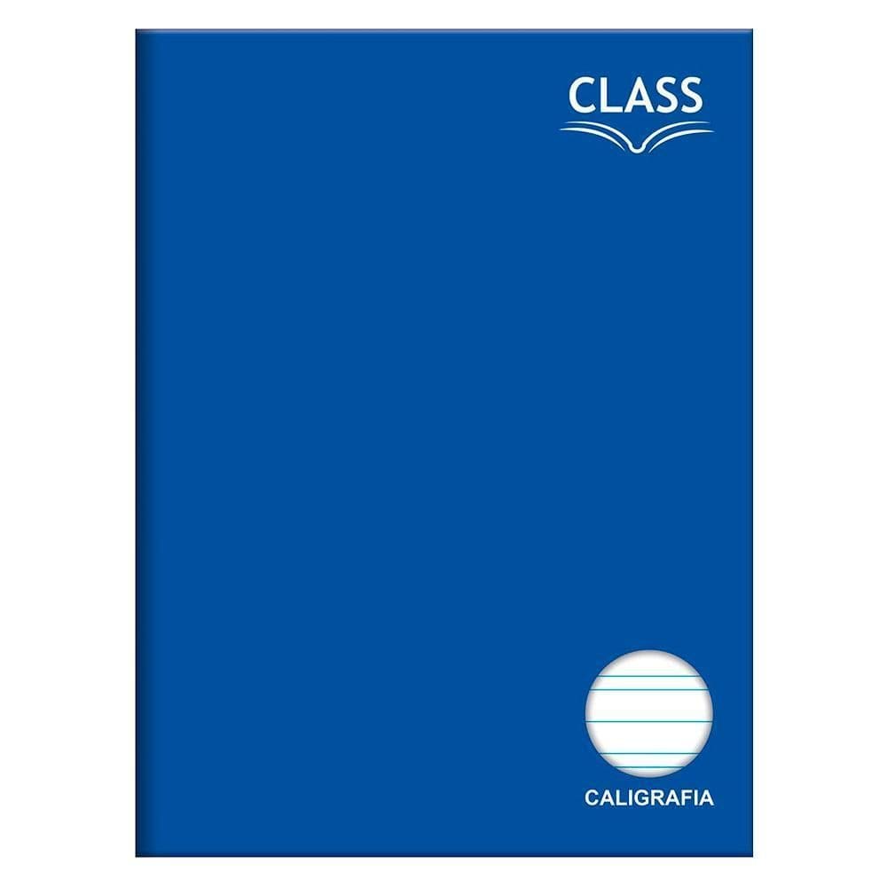 Caderno De Caligrafia 80 Folhas Class Azul Foroni