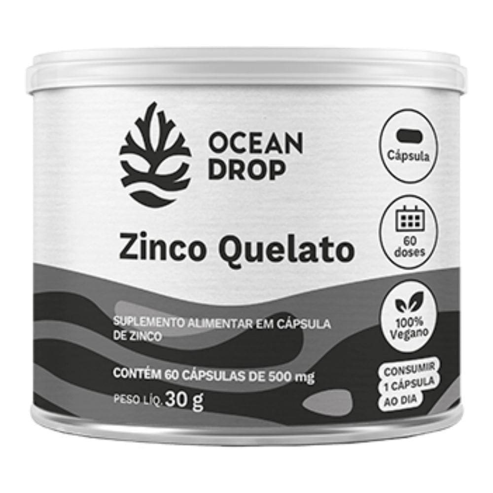 Zinco Quelato Bisglicinato 60 Caps 500 Mg - Ocean Drop