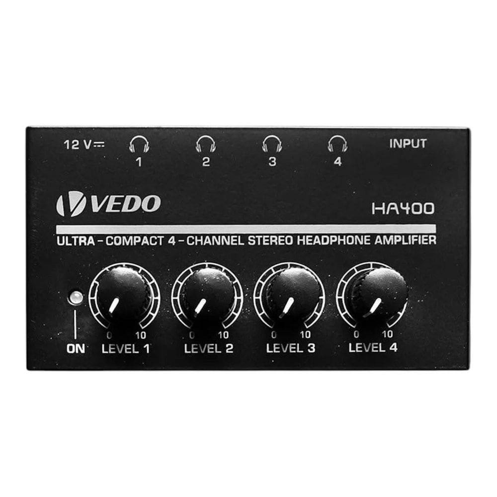 Amplificador De Fone Vedo Ha400 4 Canais Powerplay 110V/120V