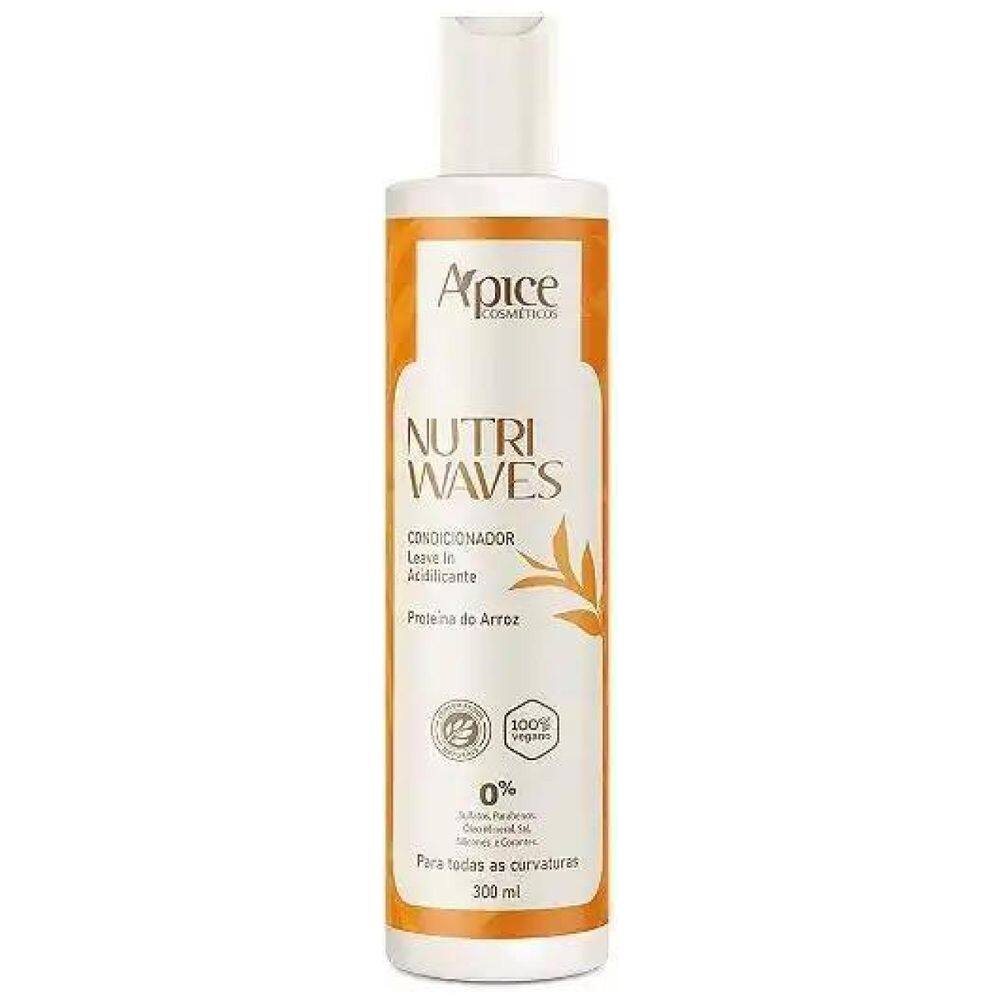 Condicionador Acidificante E Leave In Nutri Waves Apse 300Ml