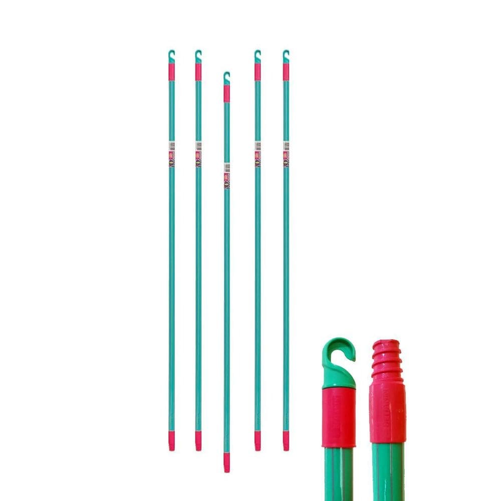 Cabo De Madeira Plástico Rodo Vassoura Desentupidor Kit 5