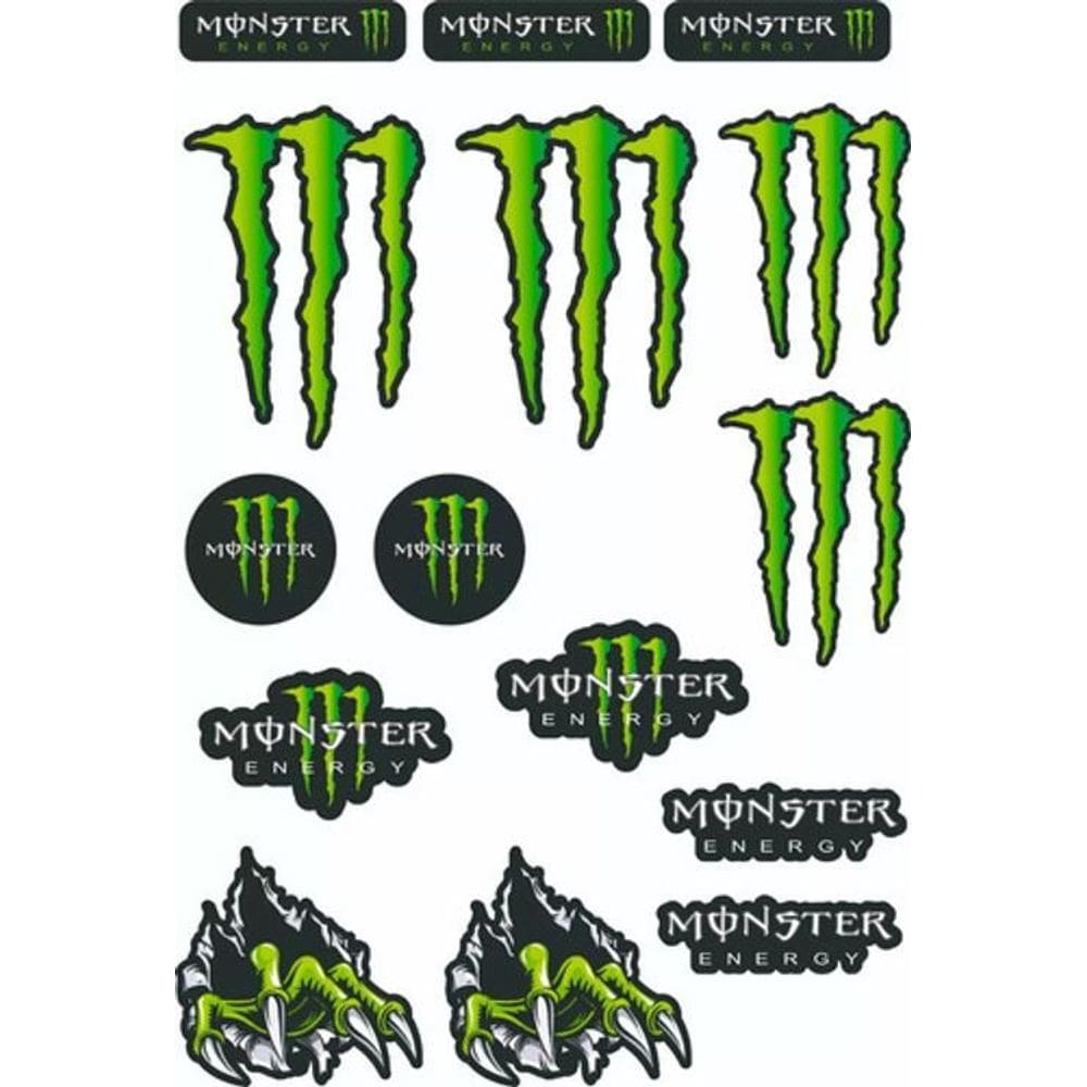 Kit Adesivos Monster Moto Carro Bicicleta