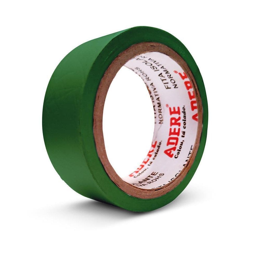 Fita Isolante Antichama 18Mmx10M Verde Adere