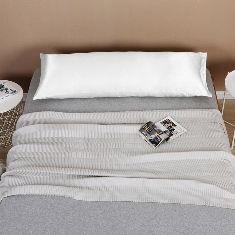 Fronha Capa Travesseiro Corpo Xuxão Cetim Branco 1,30X0,40