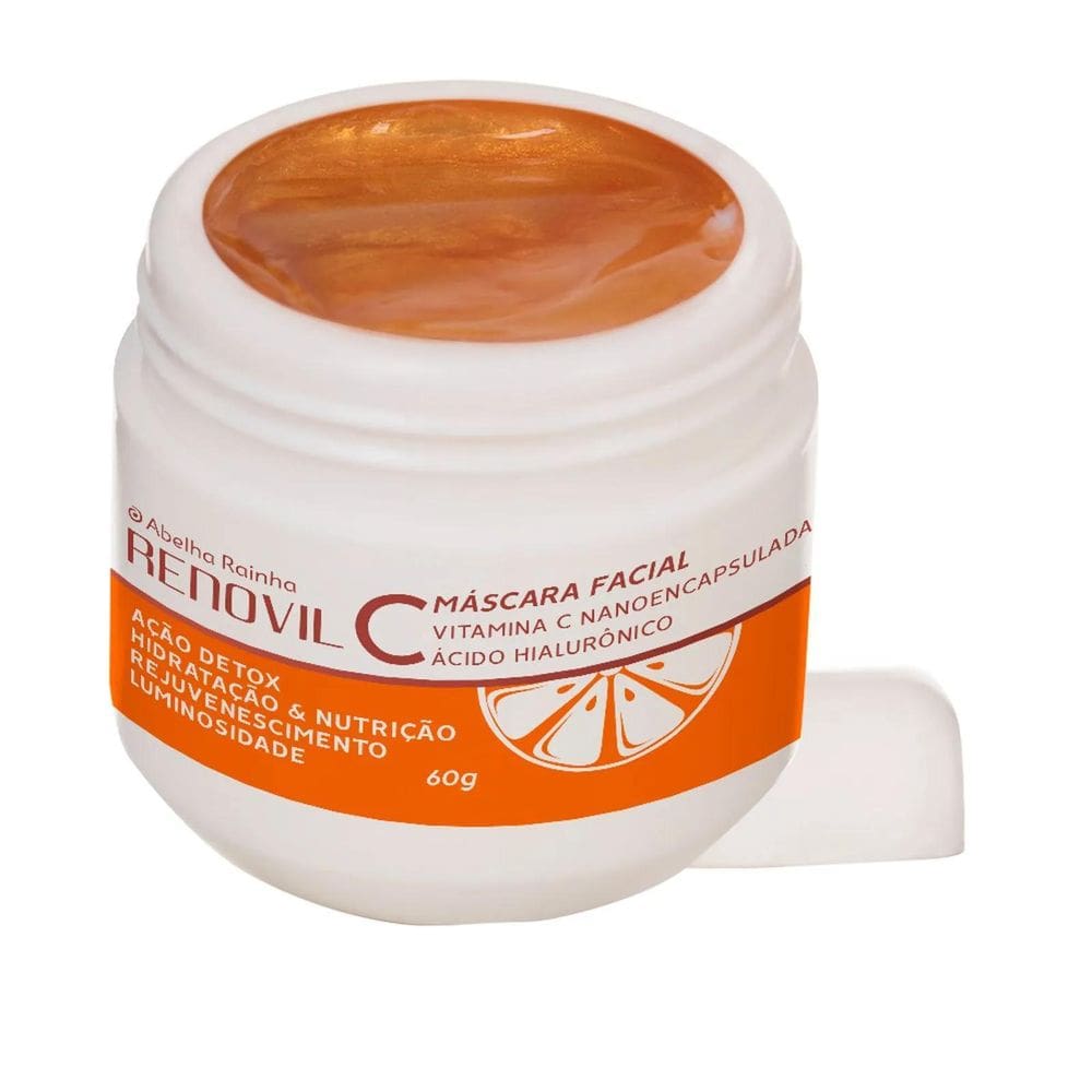 Máscara Facial Peel Off Vitamina C E Ácido Hialurônico - 60G