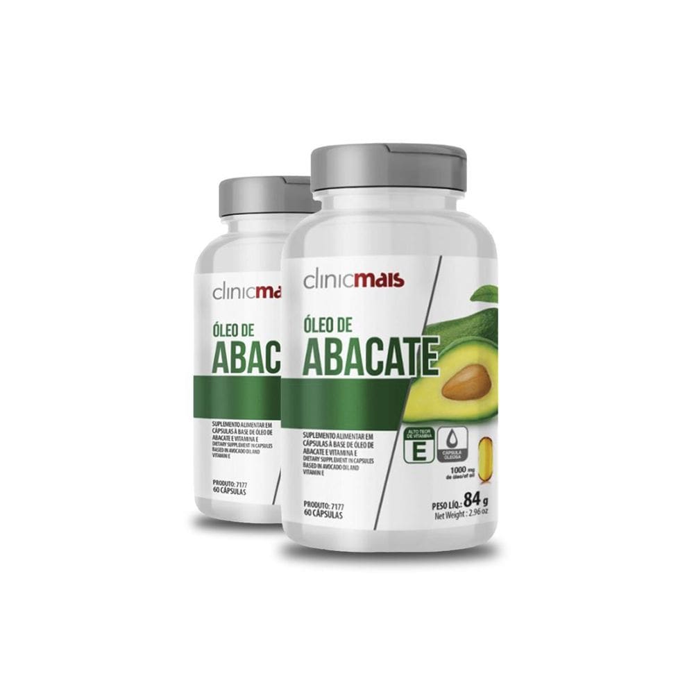 Kit 2 Óleo De Abacate Clinicmais 60 Cápsulas 1000Mg 84G