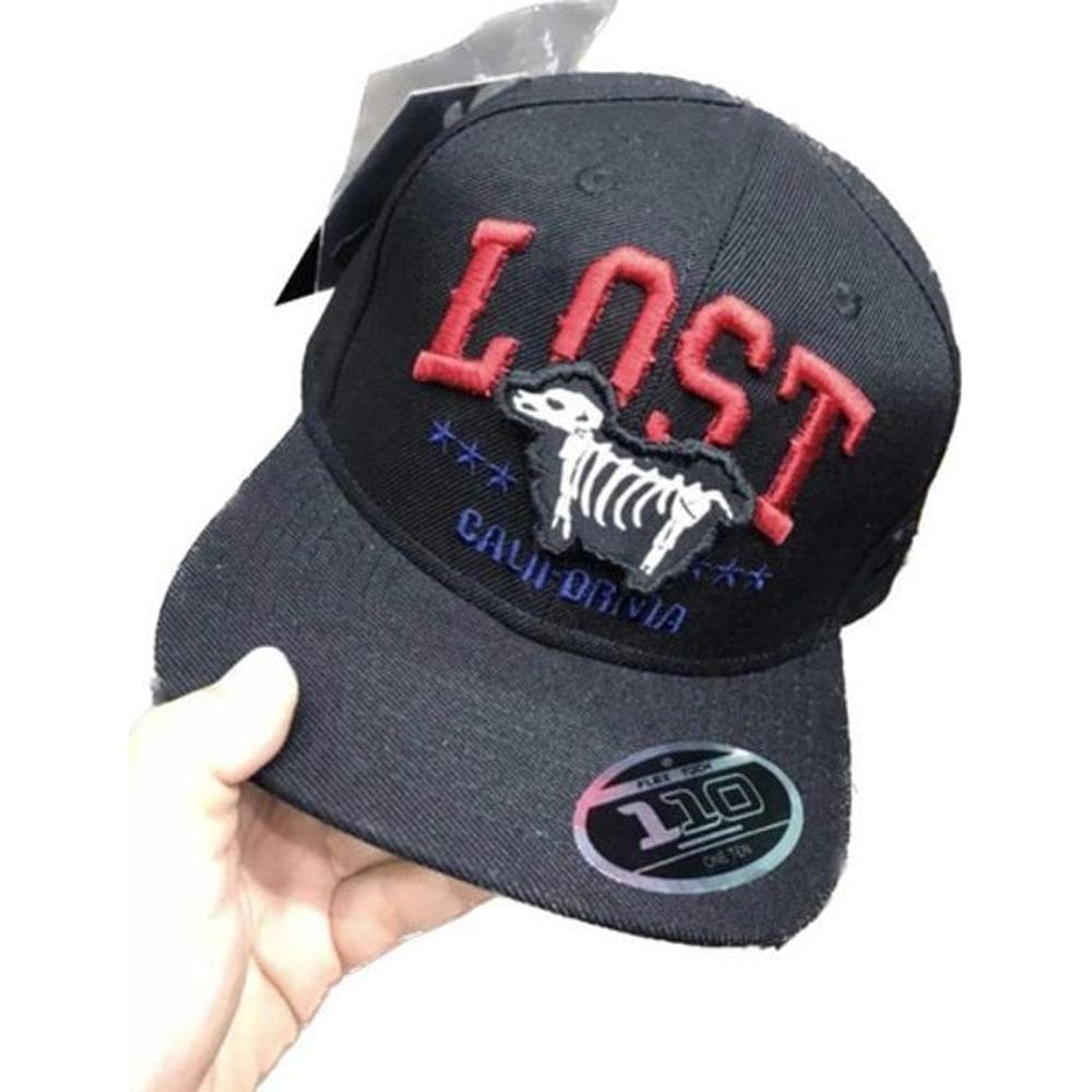 Boné Lost Monalisa California Aba Reta Fitão Alta Qualidade