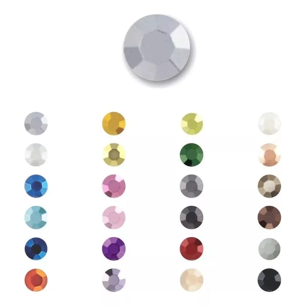 Strass De Metal Sextavado Hotfix 3Mm 1000Un Prateado