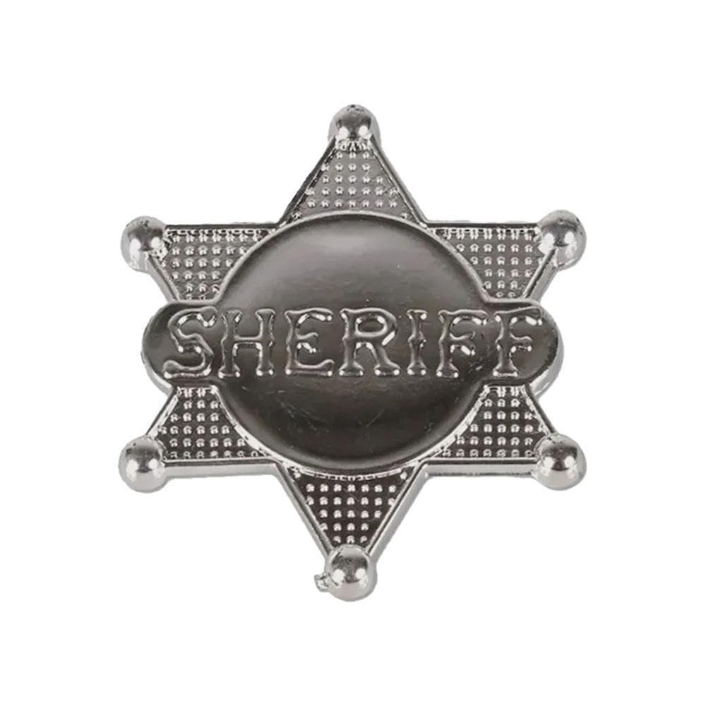Estrela Xerife Cowboy Plástico Fantasia Halloween Carnaval