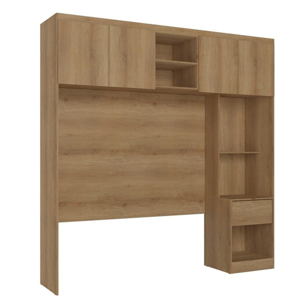 Cabeceira Casal Modulare THB 4 Portas 1 Gaveta 5921 - Cappuccino